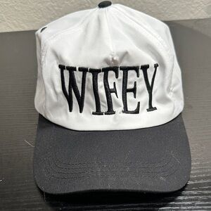 Wifey Black and White Cap
